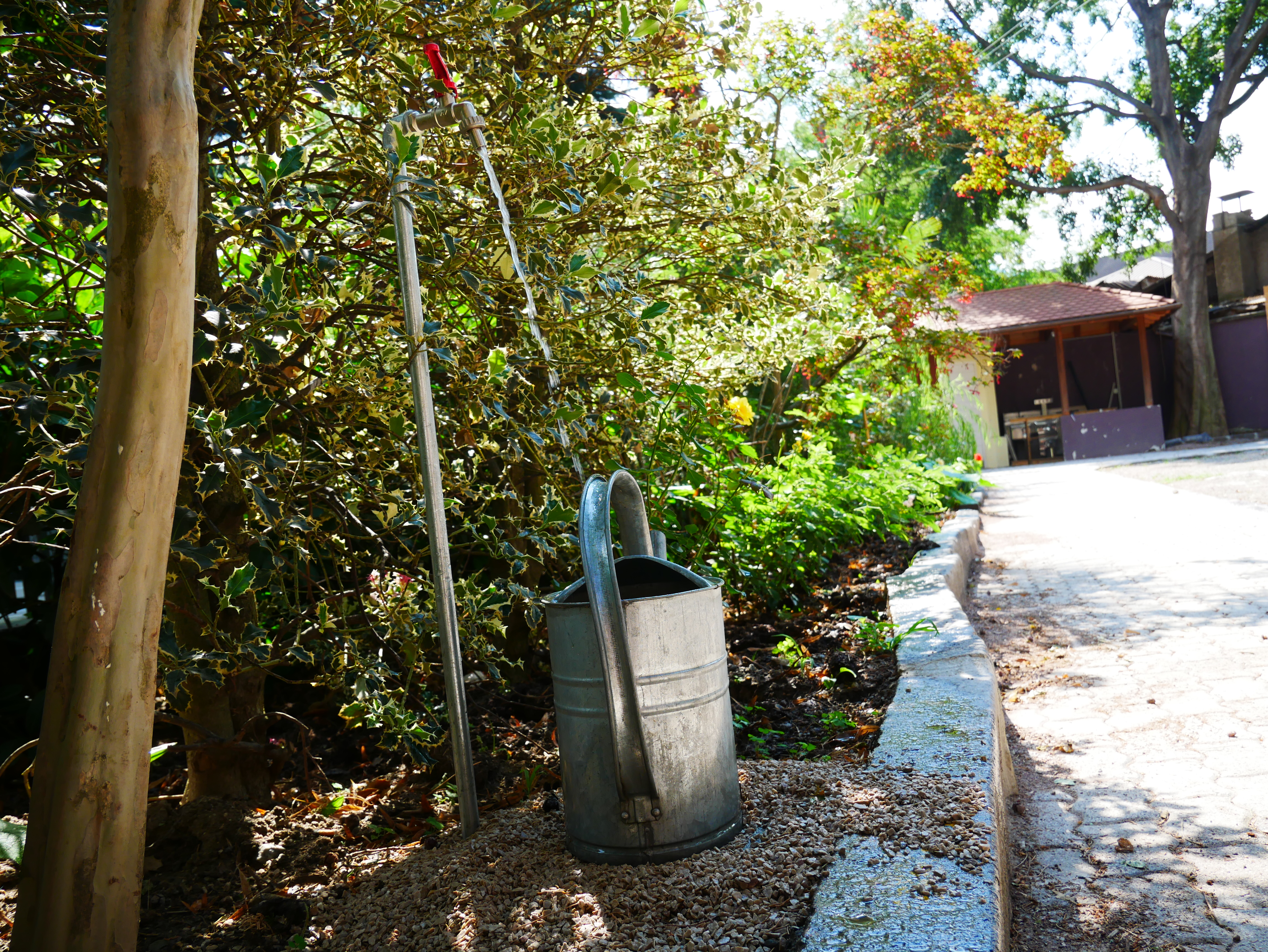 Neuer Wasseranschluss - allacciamento dell'acqua nuovo - Jugendzentrum Jungle Meran - Centro giovani Jungle Merano