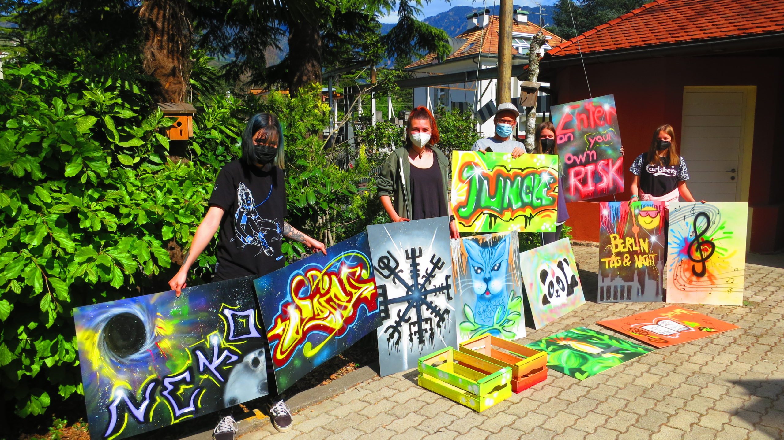 Graffiti Kurs im Jungle - Corso Graffiti al Jungle