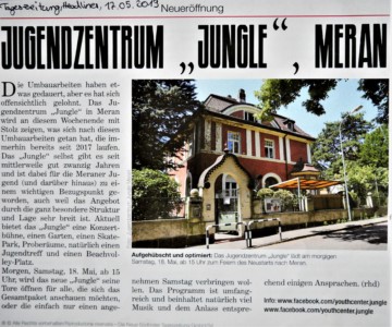 20190517 - Tageszeitung - Headliner - Eröffnungsfeier 20190517 - Tageszeitung - Headliner - Eröffnungsfeier