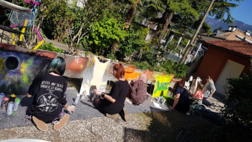 Graffiti Kurs im Jungle - Corso Graffiti al Jungle