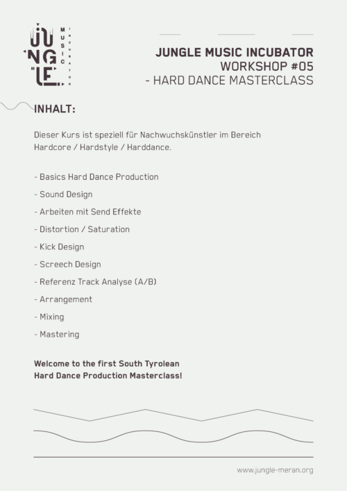 Ivan Moser - Jungle Music Incubator - Jugendzentrum Jungle Meran - Centro giovani Jungle Merano